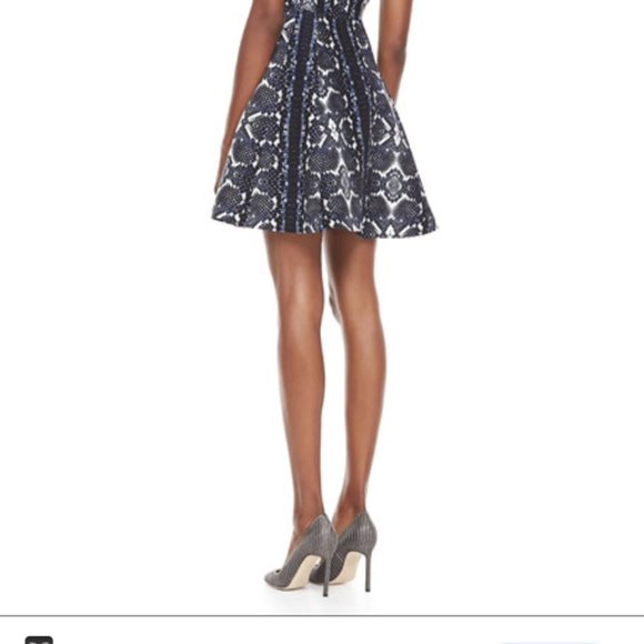 Nanette Lepore Fit and Flare Snakeskin Print Dress - Picture 4 of 5